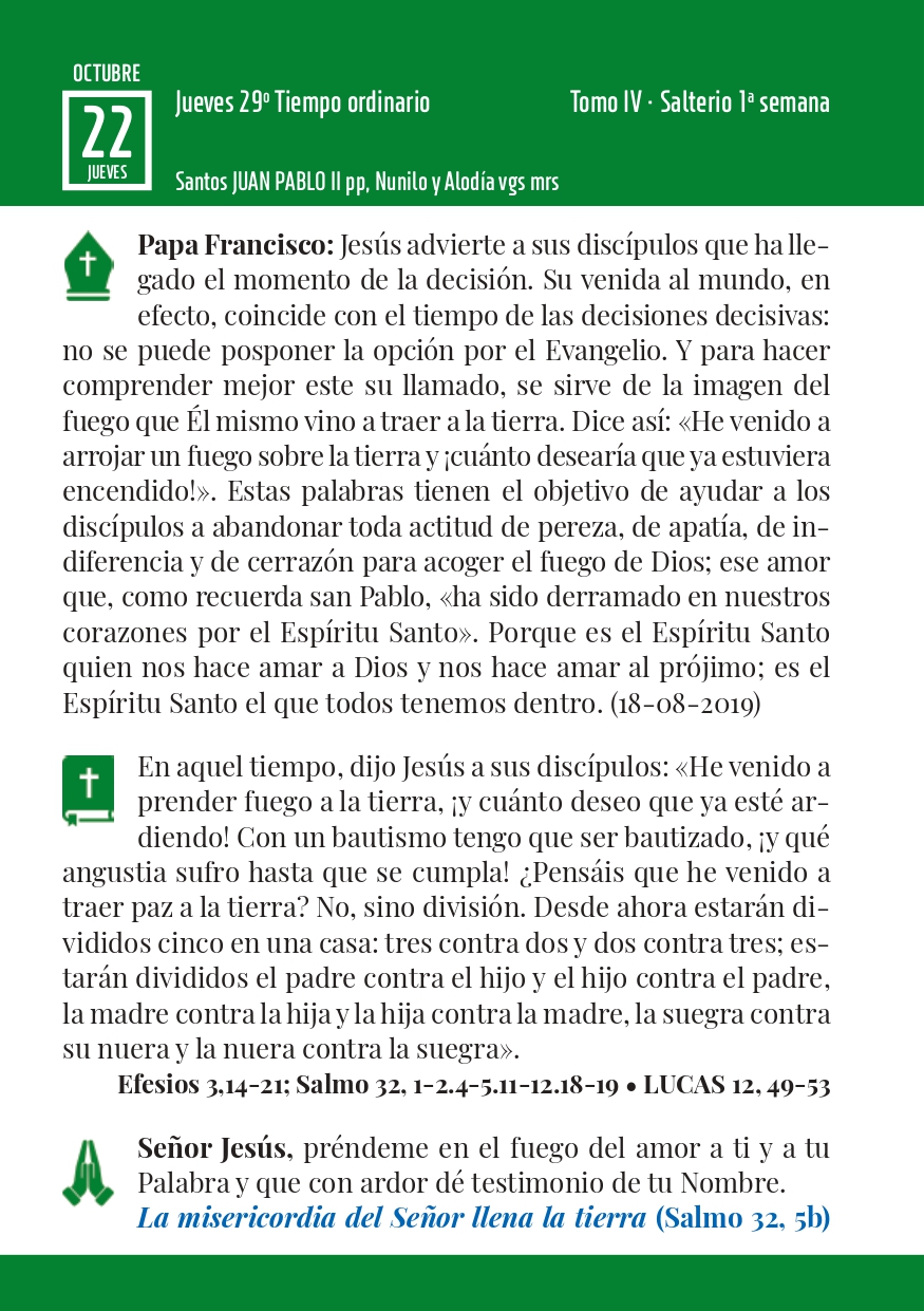 Evangelio del día
